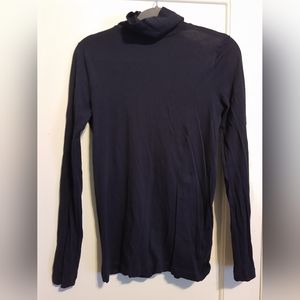 J Crew Navy Blue tissue turtleneck Small